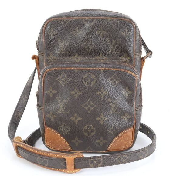 Louis Vuitton Monogram Amazon M45236 Leather Shoulder Bag Crossbody Brown Women